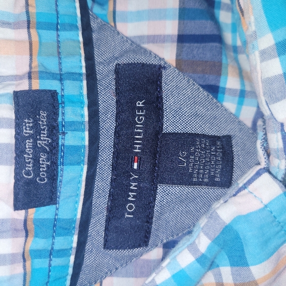 Tommy Hilfiger Men's Blue Plaid Shirt L - Picture 4 of 4
